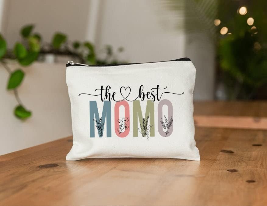 PTDShops La mejor bolsa de maquillaje Momo  Bolsa de maquillaje para el día de la madre  Linda bolsa de cosméticos Momo  Bolsa de maquillaje Momo