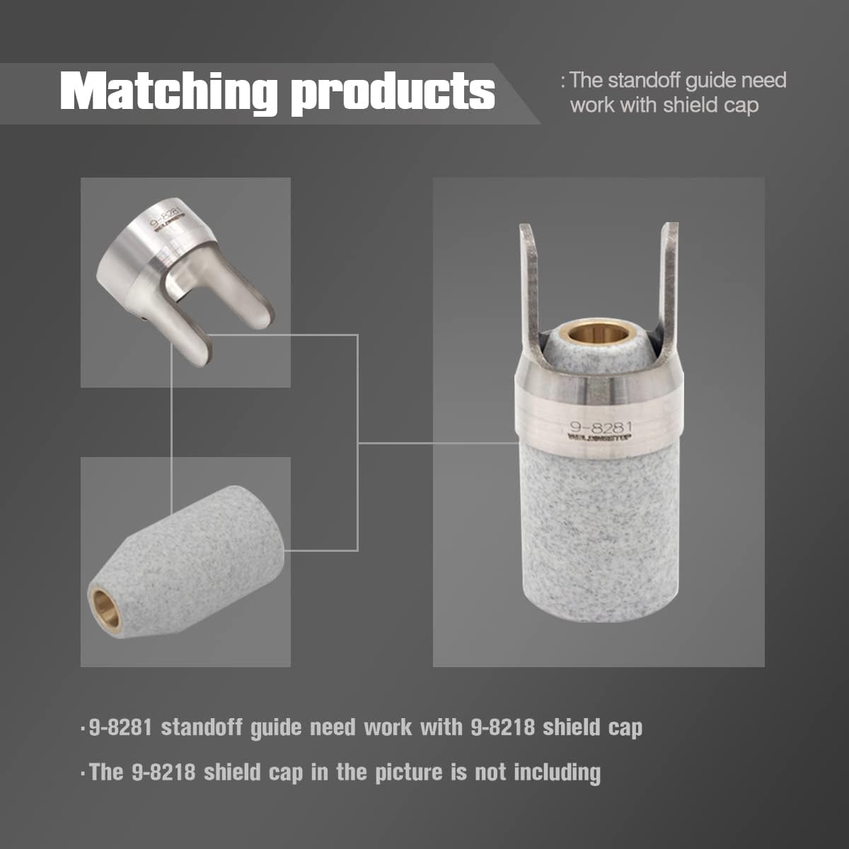 Guía de separación 9-8281 para materiales consumibles de antorcha de cortador de plasma SL60 SL100 de Cutmaster 385282102152