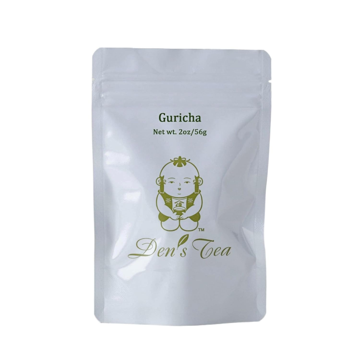 Den’s Tea Guricha, té verde japonés, hoja suelta, producto de Japón (2.2 onzas)