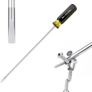 Destornillador ranurado y Phillips, juego de destornilladores de 15 pulgadas de largo – Destornillador de hoja plana, destornillador magnético de Destornillador ranurado y Phillips, juego de destornilladores de 15 pulgadas de largo – Destornillador de hoja plana, destornillador magnético de