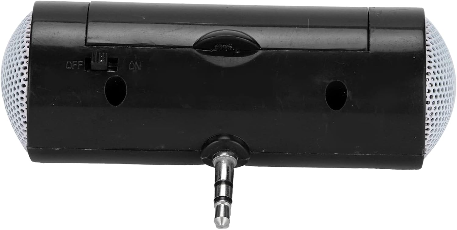 Diyeeni Mini altavoz portátil, altavoz enchufable con entrada de audio auxiliar de 0.138 in, altavoces de línea para teléfono inteligente,