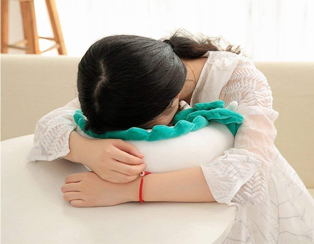 Almohada de cuello de dragón blanco de anime, almohada de viaje en forma de U, almohada de cuello de dragón, almohada de peluche suave de dragón de