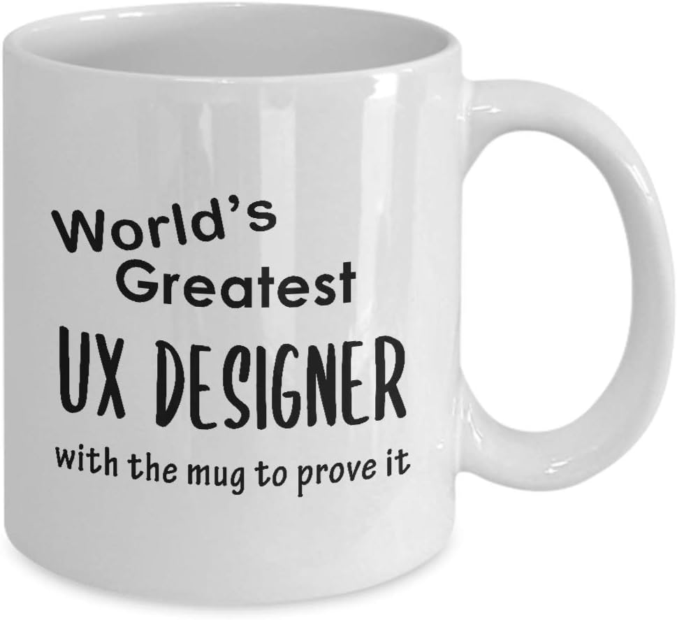 Gifts for UX Designer Coffee Mug Tea Cup – User Experience UI User Interface Design Artist Team Dept Graphic Digital Multimedia Creative Funny Cute