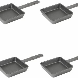 HOWOK – Juego de 8 sartenes para parrilla de raclette de forma cuadrada, sartenes para derretir queso para barbacoa, mini sartenes para queso, HOWOK – Juego de 8 sartenes para parrilla de raclette de forma cuadrada, sartenes para derretir queso para barbacoa, mini sartenes para queso,