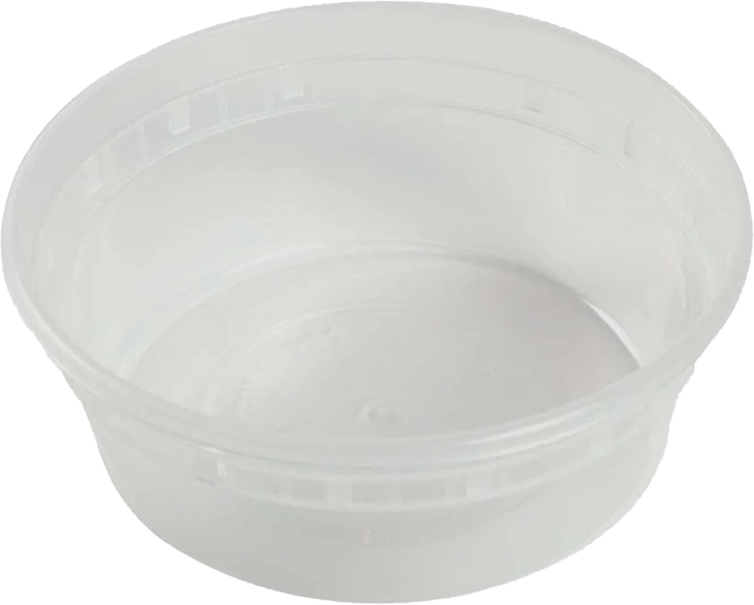 RESTAURANT FEEDER Vasos de plástico transparente, recipiente de plástico translúcido para microondas y tapa, paquete combinado de 8 onzas, 240 tazas