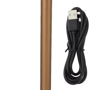 Hilitand Lámpara de mesa inalámbrica Aleación de aluminio 3 niveles de brillo Portátil innovadora forma de vela LED Lámpara de escritorio (dorado) Hilitand Lámpara de mesa inalámbrica Aleación de aluminio 3 niveles de brillo Portátil innovadora forma de vela LED Lámpara de escritorio (dorado)