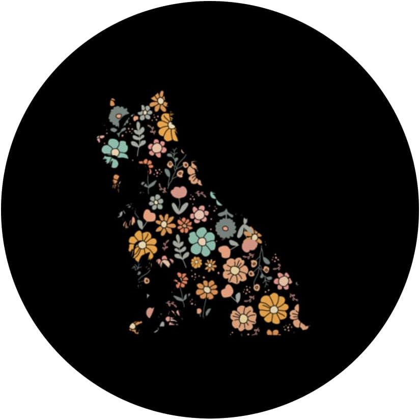 PopGrip intercambiable con forma de flor Border Collie PopSockets