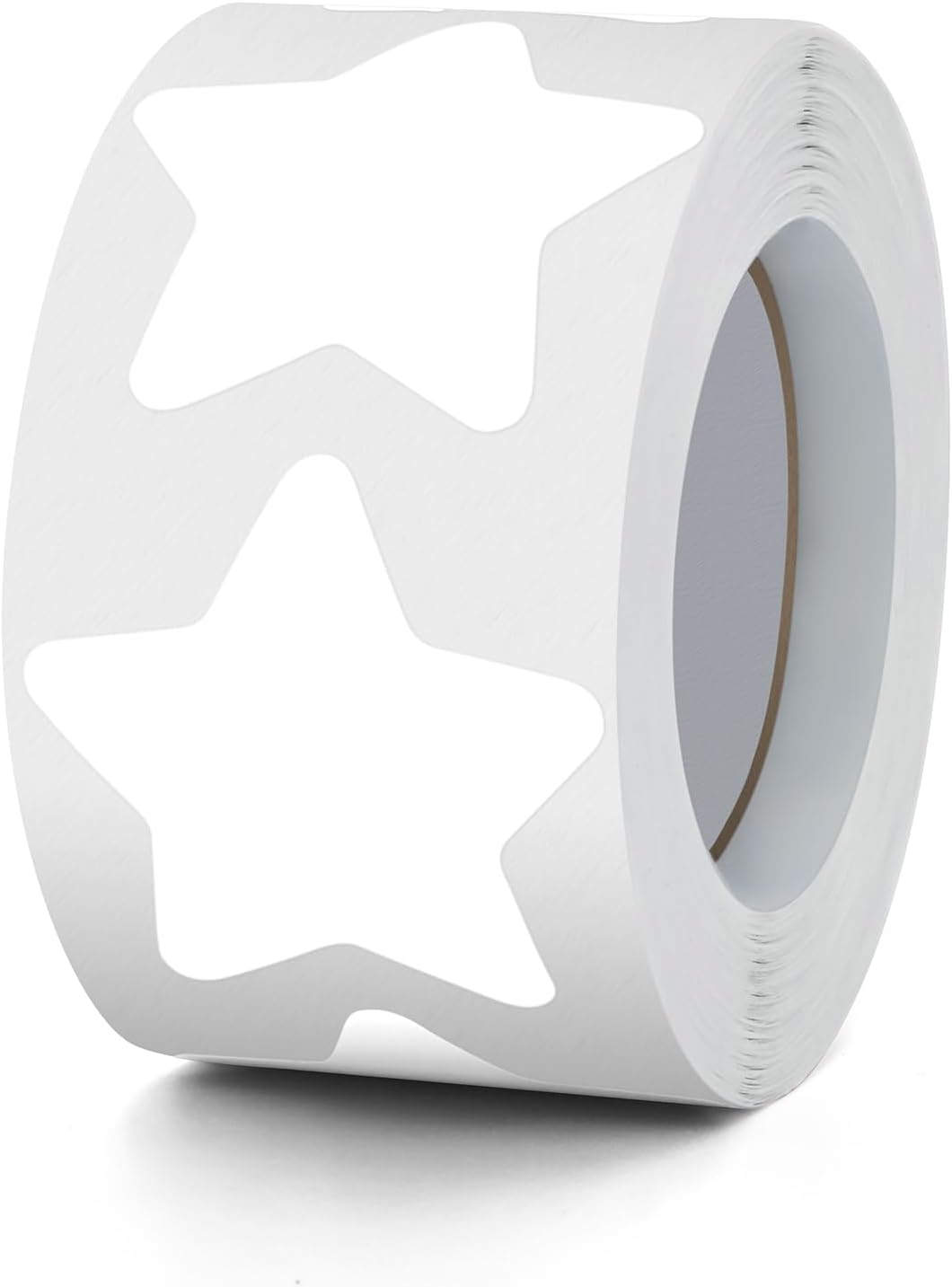 Rollo de calcomanías de estrellas blancas de 1.5 pulgadas, autoadhesivas, impermeables, extraíbles, para niños, profesores, negocios, 500 unidades