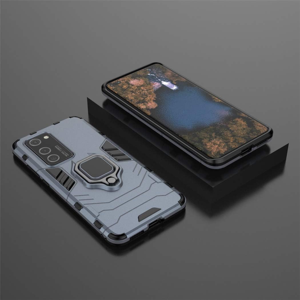 Compatible con Huawei P40 Pro, soporte de metal con agarre de anillo de apoyo (funciona con soporte magnético para automóvil), funda resistente de