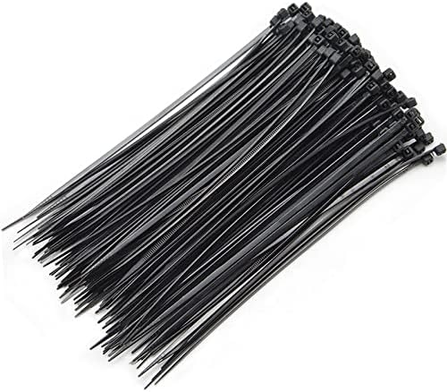 Bridas para cables de 10 pulgadas, paquete de 100 unidades, resistentes a los rayos UV, resistentes a la tensión, de grado profesional, 75 libras