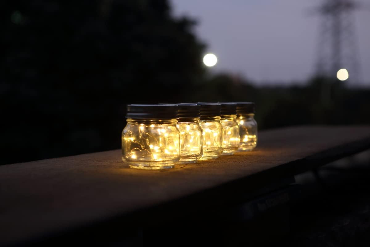 Guirnalda de luces solares mini corta al aire libre LED de hadas de 15 pies 50 LED impermeable para manualidades de jardín
