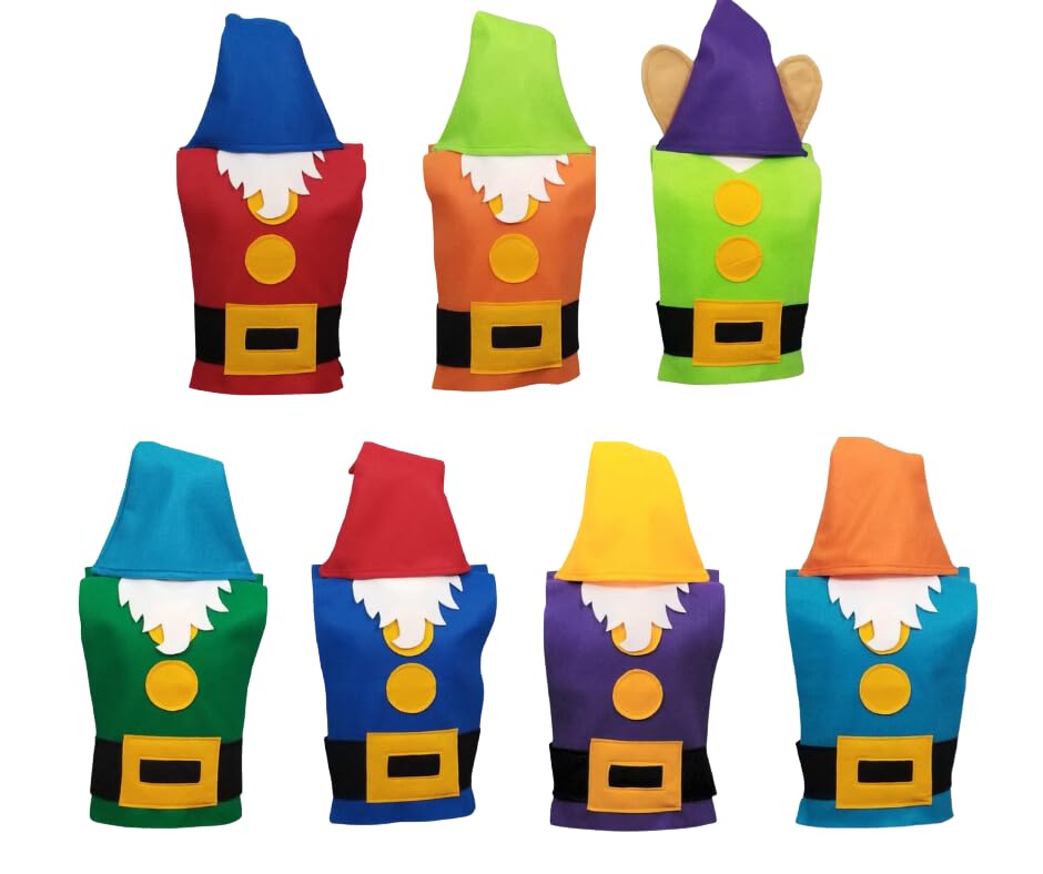 DwarfGnome Costume Hats – Pick Your Color – (Snow White and the Seven Dwarfs) – Fits Kids to Adults (Blue)