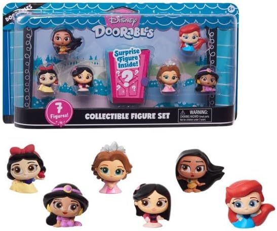 Disney Doorables – Paquete de 7 figuras coleccionables con licencia oficial para niños a partir de 3 años, regalos y regalos