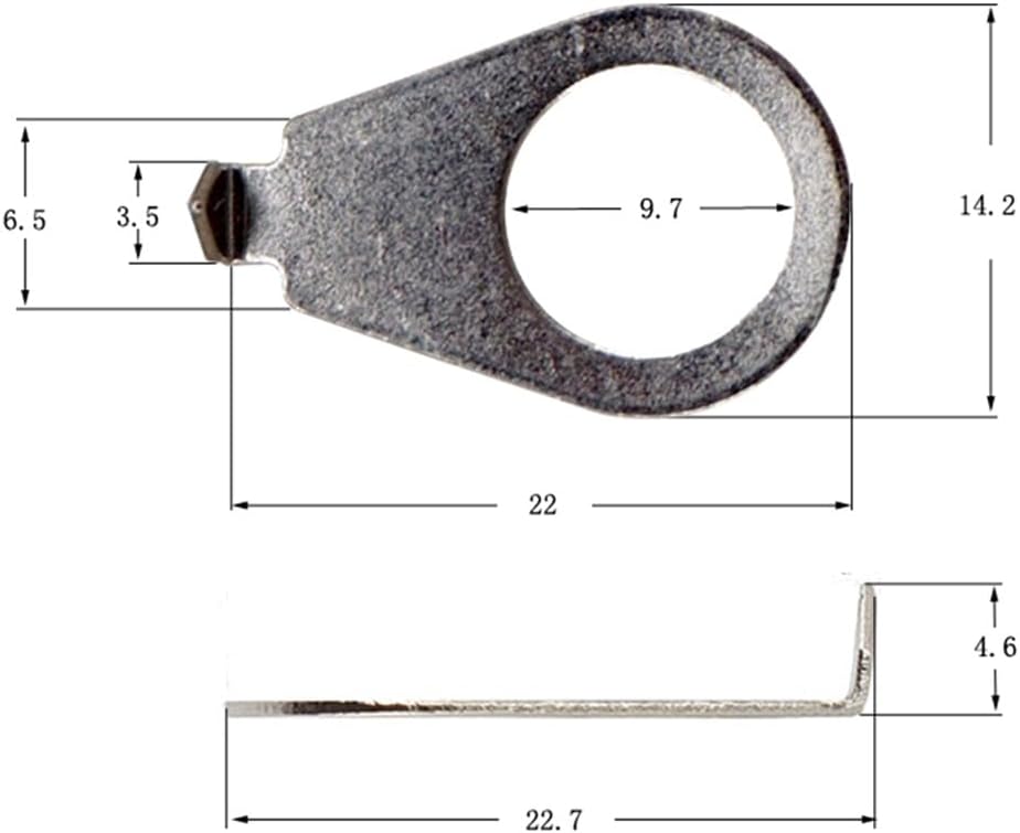 Paquete de 4 perillas de guitarra de 38 pulgadas, indicadores de control de guitarra plateadas, puntas de posición de 0.382 in de diámetro,