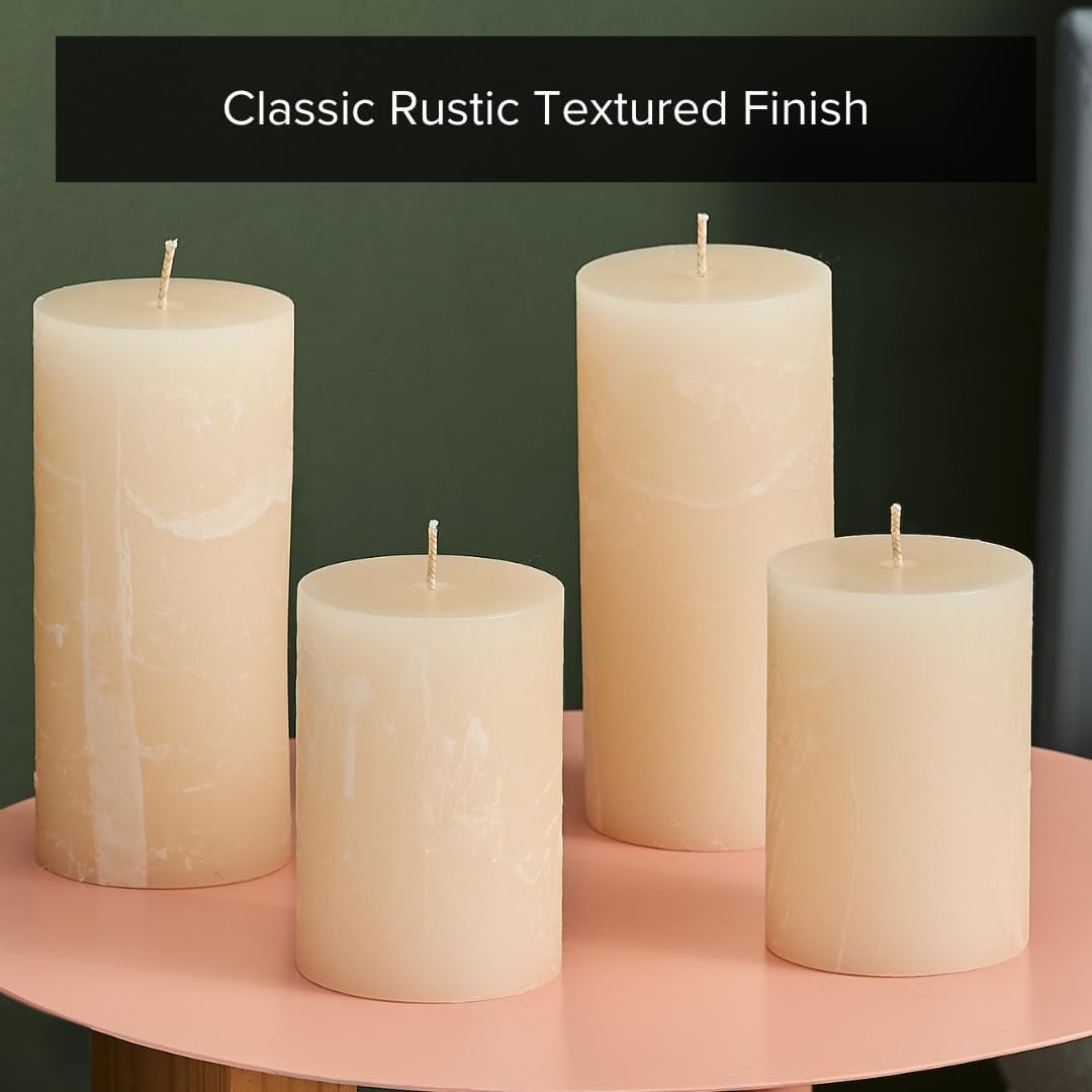 Simply Soson Velas perfumadas de 3 x 6 pulgadas, azúcar de vainilla cálida, fragancia acogedora y relajante, juego de 3 velas para decoración del