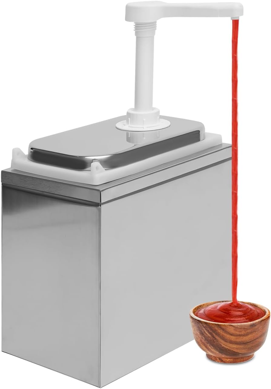 Estación de bombeo de condimentos, dispensador de bomba de salsa de acero inoxidable, dispensadores de ketchup, bombas de condimentos, bomba de