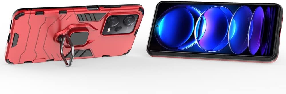 Funda para Xiaomi Redmi Note 12 Pro 5G Caso,Funda de soporte para Xiaomi Redmi Note 12 Pro 5G Case Rojo