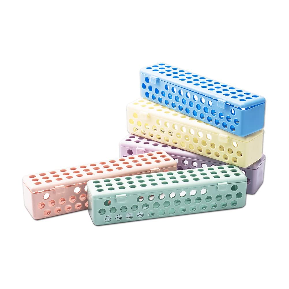 Contenedor de plástico de esterilización de instrumentos dentales para almacenamiento de laboratorio dental Caja de casetes de autoclave dental