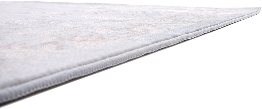 Unique Loom Paris Collection – Alfombra tradicional envejecida en tonos pastel azul claro (5 pies x 8 pies)