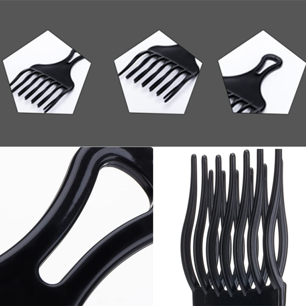 2 peines para desenredar el cabello, peines de plástico afro púas profesionales para el cabello, peines de dientes anchos para hombre y mujer
