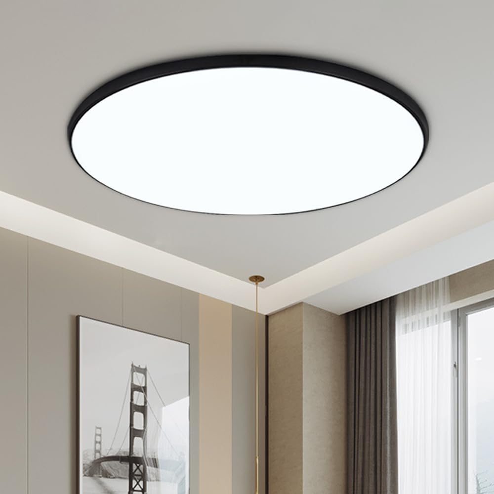 Lámpara de techo de montaje empotrado, lámpara LED de montaje en superficie de 30 W para dormitorio, cocina, lámparas de montaje plano ultrafinas y