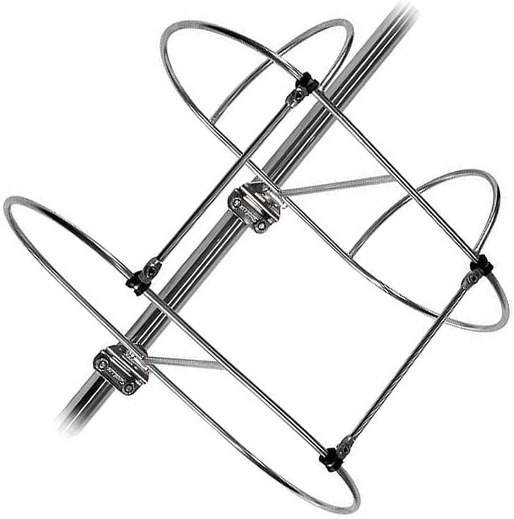 PROMOTOR Soporte de guardabarros doble de acero inoxidable para guardabarros de barco (apto para guardabarros de barco de 7, 9 y 11 pulgadas de