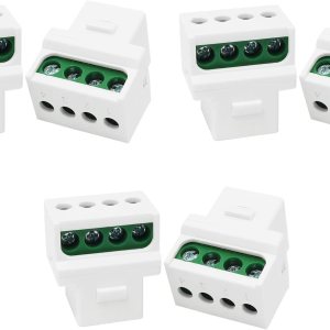 6PCS RJ11 Tornillo Jack CAT3 Teléfono Keystone Jack Teléfono Cuatro Núcleos Módulo, Blanco 6PCS RJ11 Tornillo Jack CAT3 Teléfono Keystone Jack Teléfono Cuatro Núcleos Módulo, Blanco