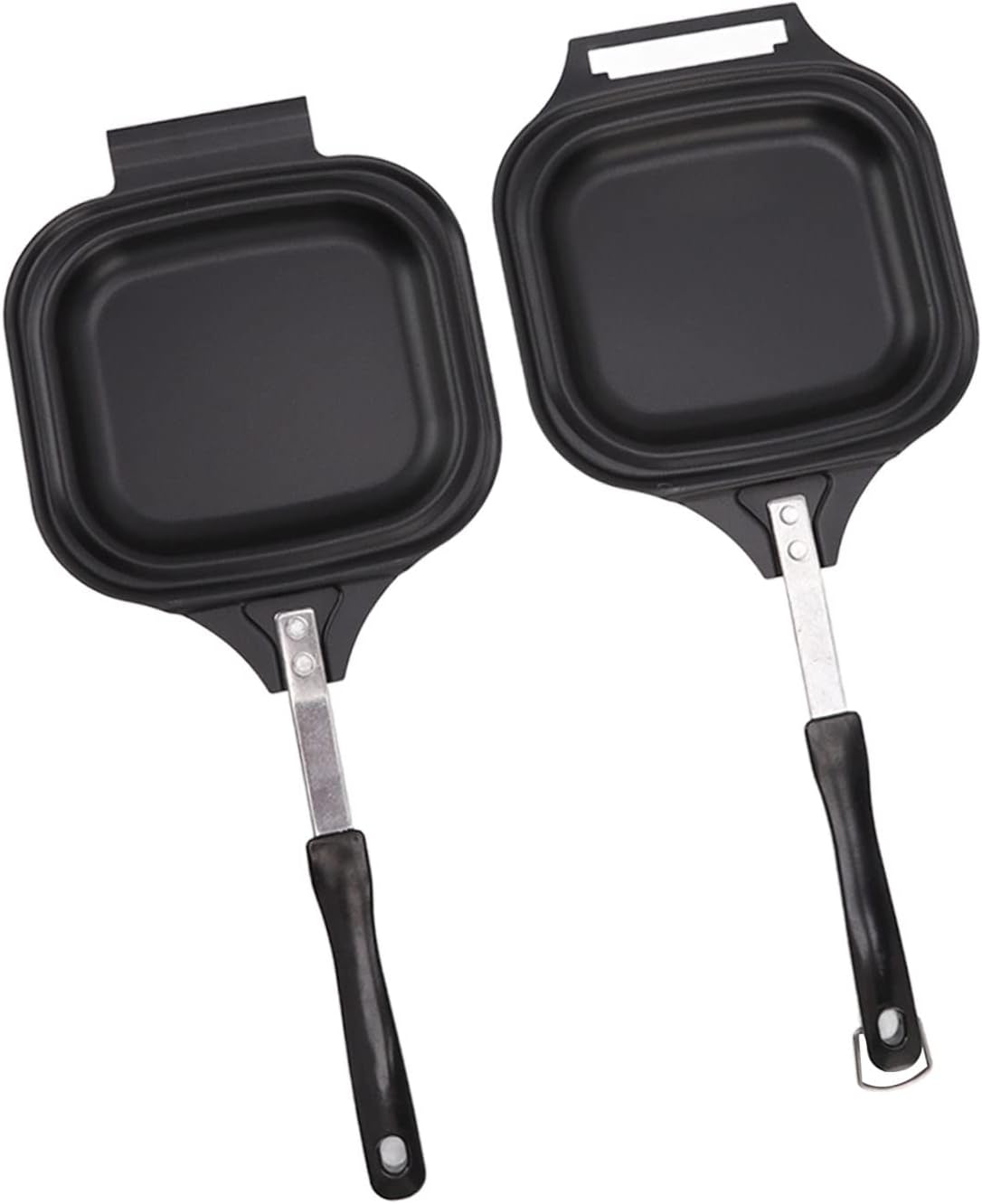 YOUTHINK Sartén de doble cara, sartén antiadherente de aleación de aluminio con calefacción uniforme para bistec, tortillas, tocino, panqueques,