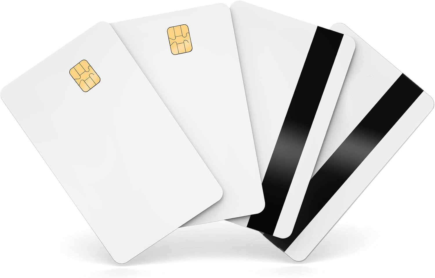 SLE4442 Tarjetas con chip HiCo 2 Track Mag Stripe White EMV Tarjetas con chip EMV de banda magnética Hi-Co Tarjeta en blanco de PVC Tarjeta