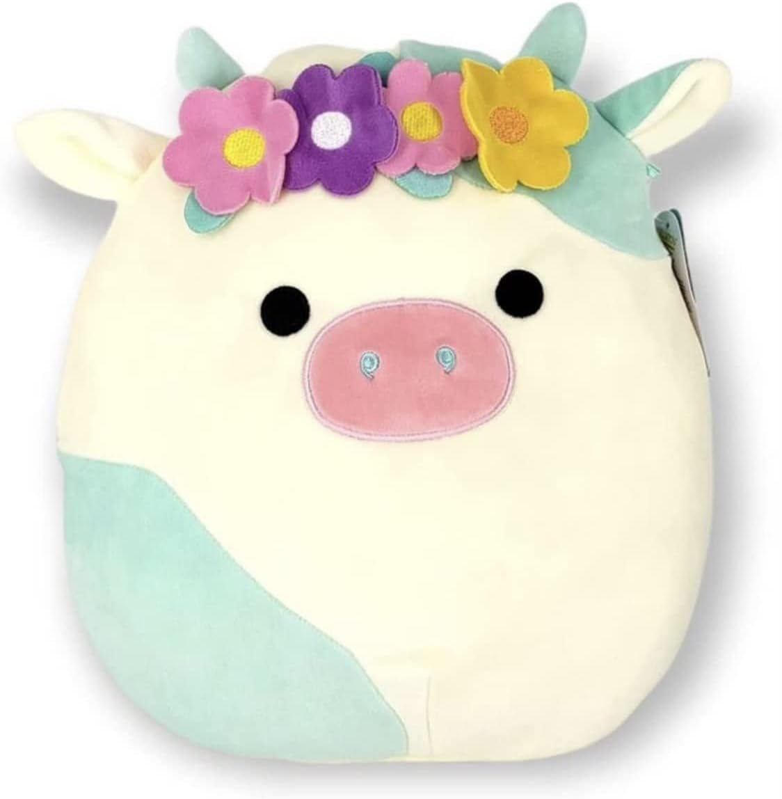 Squishmallow Escuadrón de Pascua Primavera 2023 Squishy Peluche de peluche (corona de flores BELANA de 16 pulgadas)