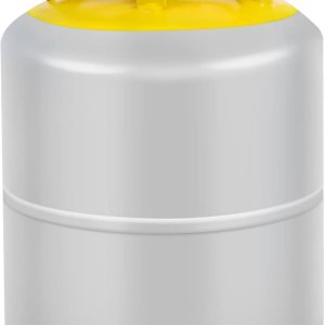 Tanque de recuperación de refrigerante 50LB con 14 SAE Y-Valve Tanque cilíndrico reutilizable sin interruptor de flotador gris amarillo para Tanque de recuperación de refrigerante 50LB con 14 SAE Y-Valve Tanque cilíndrico reutilizable sin interruptor de flotador gris amarillo para