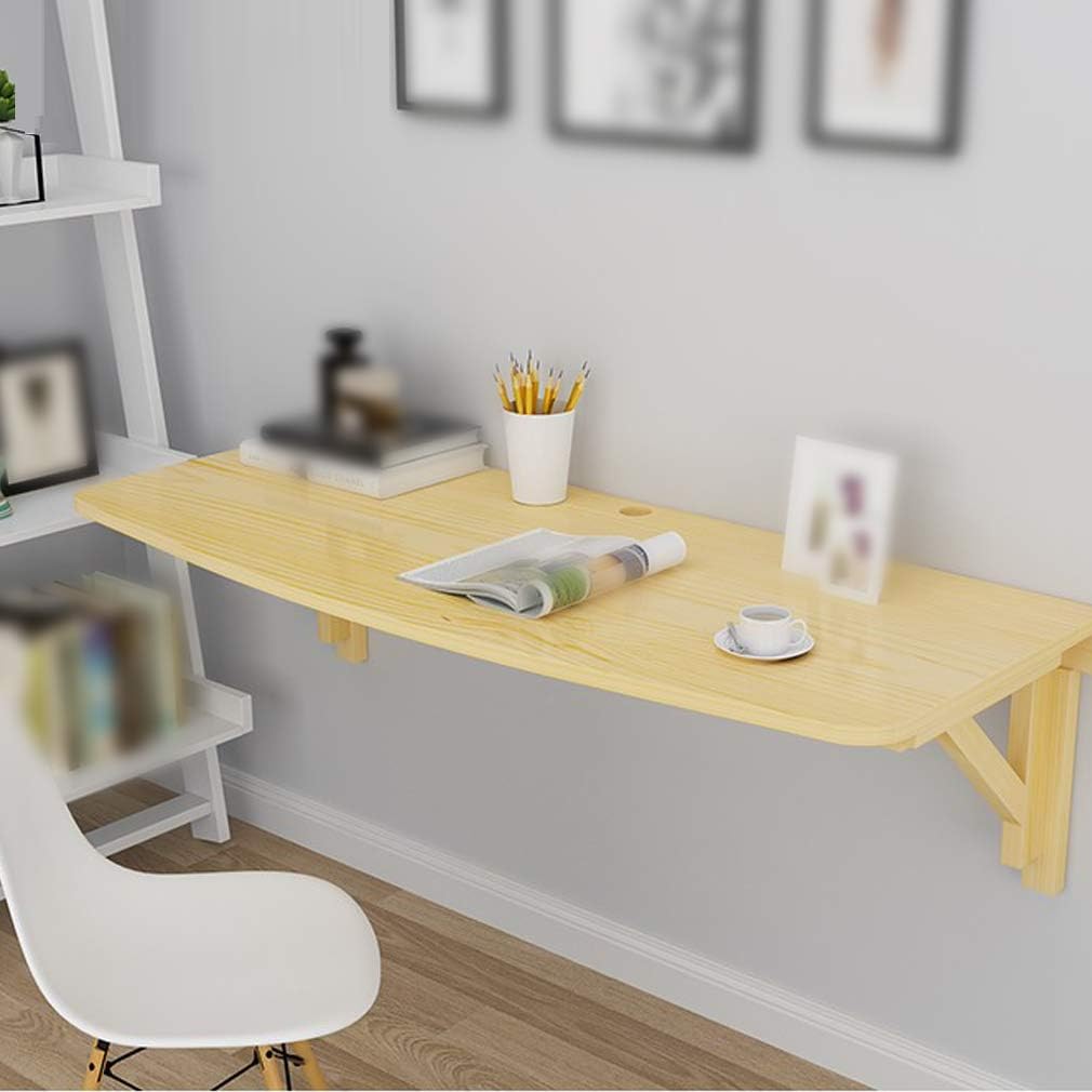 Mesa plegable de madera de pino maciza para niños, multifunción, mesa flotante para comedor, banco de trabajo, diseño de arco, con accesorios, color