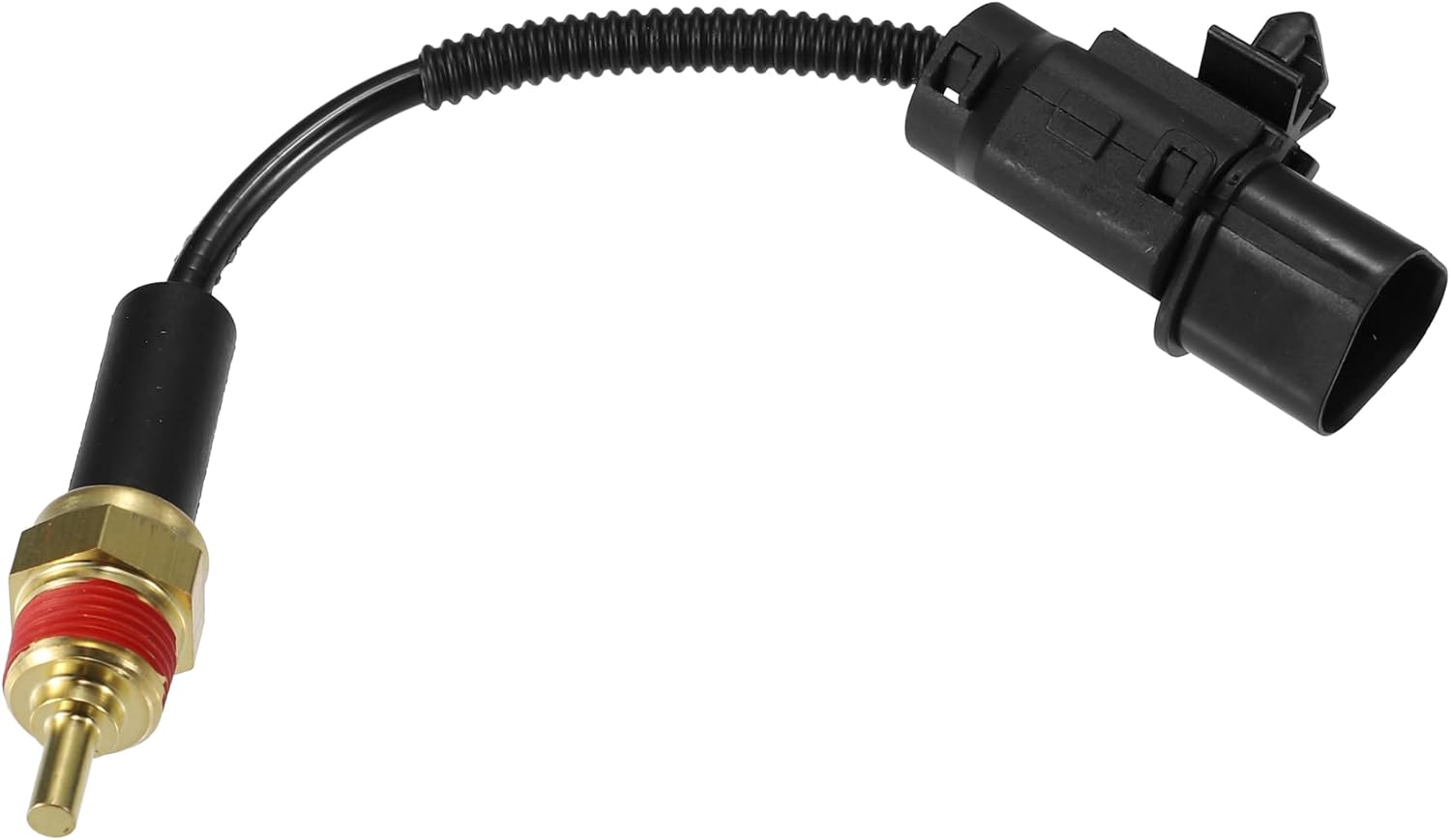 F FIERCE CYCLE Sensor de temperatura del refrigerante para Kia Spectra Durable No.39230-26600 Sensor de temperatura del agua del tono dorado interno