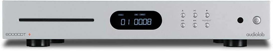 Audiolab 6000CDT – Transporte dedicado de CD con mando a distancia, color plateado
