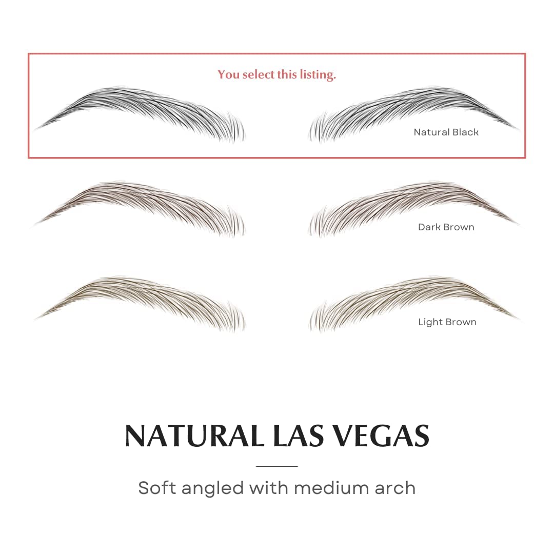 Bliss & Beyond USA  Calcomanías impermeables para tatuajes de cejas. Un aspecto real de golpe de cabello. Reemplazo sin cirugía. Solución para