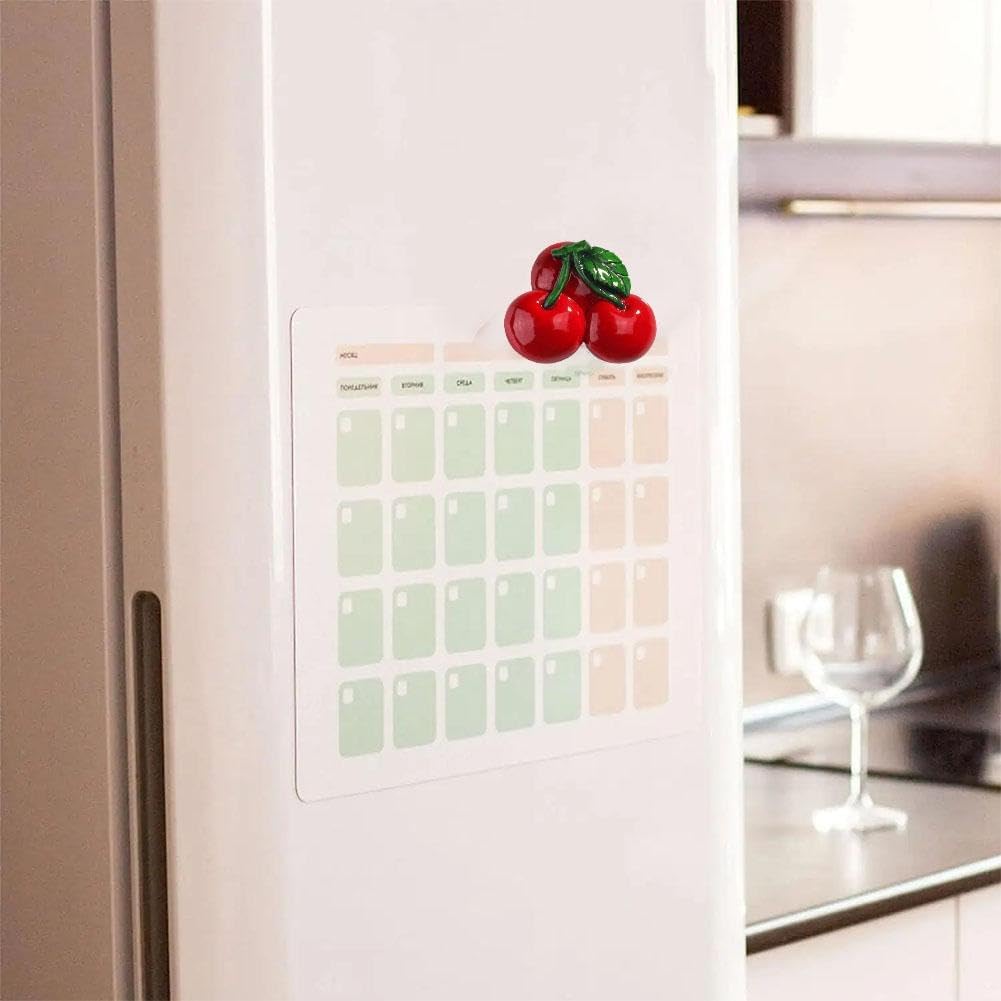 Imanes de frutas para nevera, imanes para refrigerador de verduras, resina 3D, imanes divertidos para nevera, lindos imanes de refrigerador para