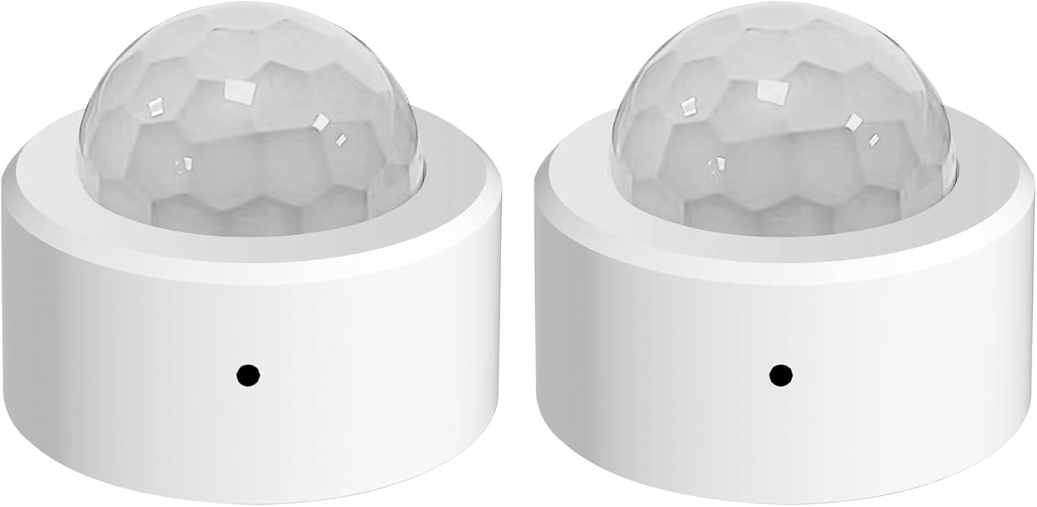 Zigbee Motion Sensor (2-Pack),Requires zigbee hub, configurable DIY Portable Presence Detector Compatible with Home Assistant, Hubitat and Alexa