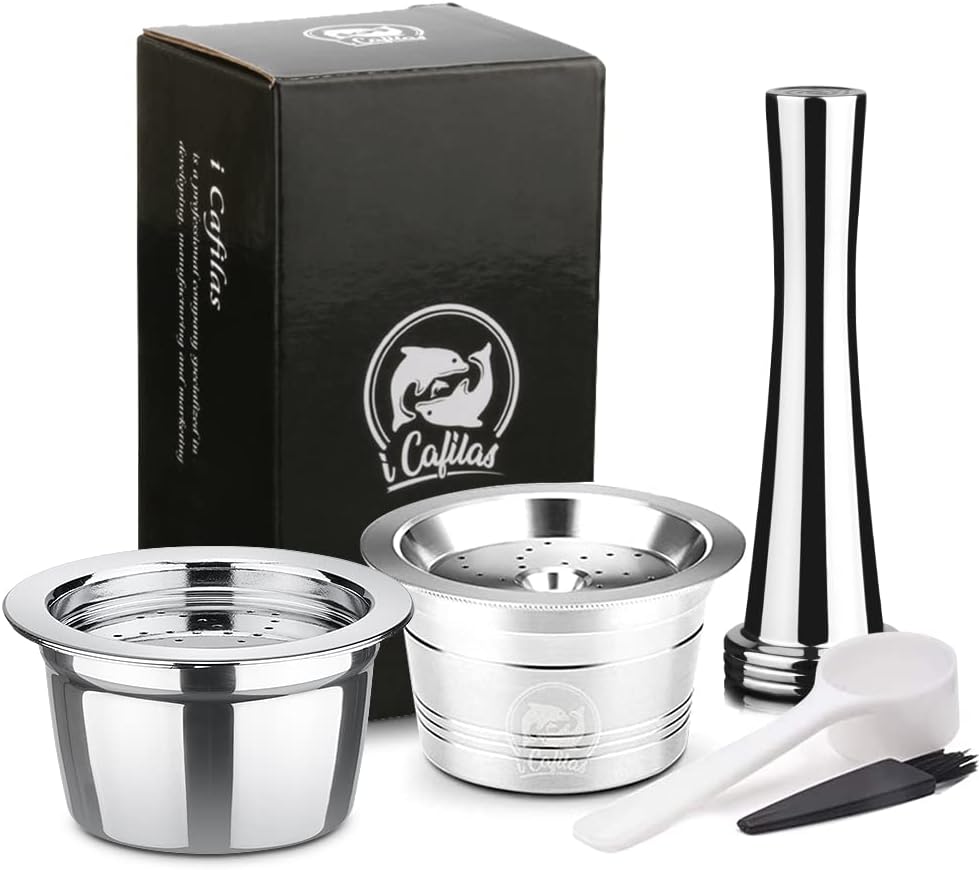Cápsula de café recargable en acero inoxidable cápsulas reutilizables filtros de café compatibles con máquinas K-fee WAVEK-FEE TWINS II Series (3