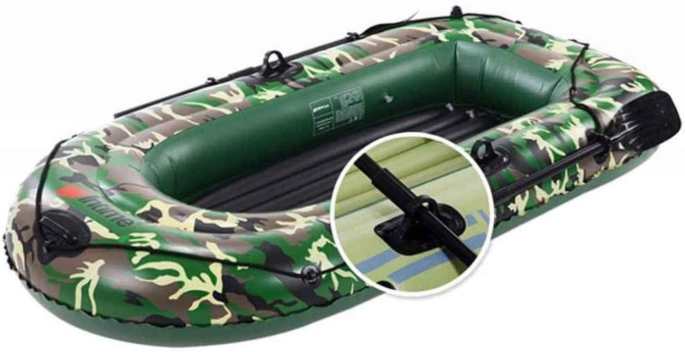 Canoa inflable para kayak, juego de barco inflable con bomba de aire de palas, kayak de PVC, canoa para deriva, 2 personas