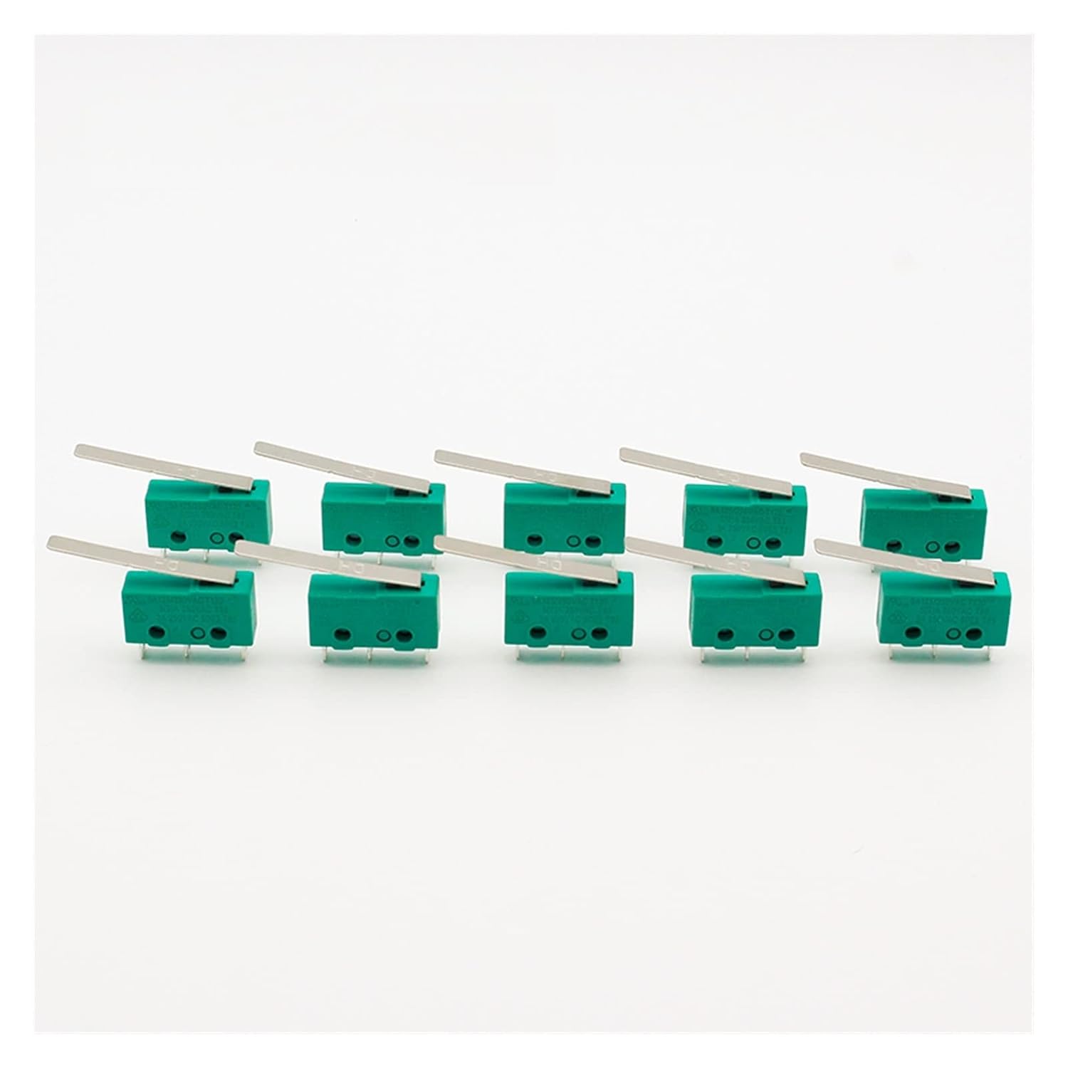 10 unids 3-pin Micro Touch Switch NO+NC 3a5a 125VAC 250VAC Mini interruptor de límite Micro interruptor micro interruptor con 1.142 in barra larga
