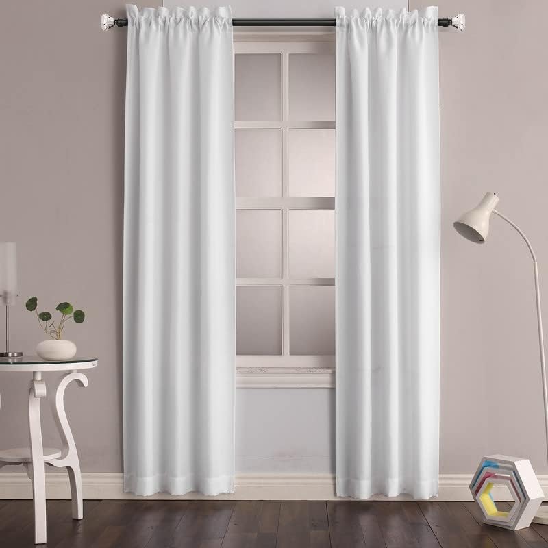 Orger Paquete de 2 cortineros decorativos de cristal de 1 pulgada de diámetro con remates de diseño de diamante, longitud ajustable de una sola