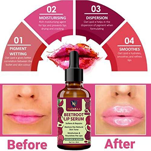 Suero de labios iluminador de remolacha para aclarar los labios y para labios secos, 1.0 fl oz