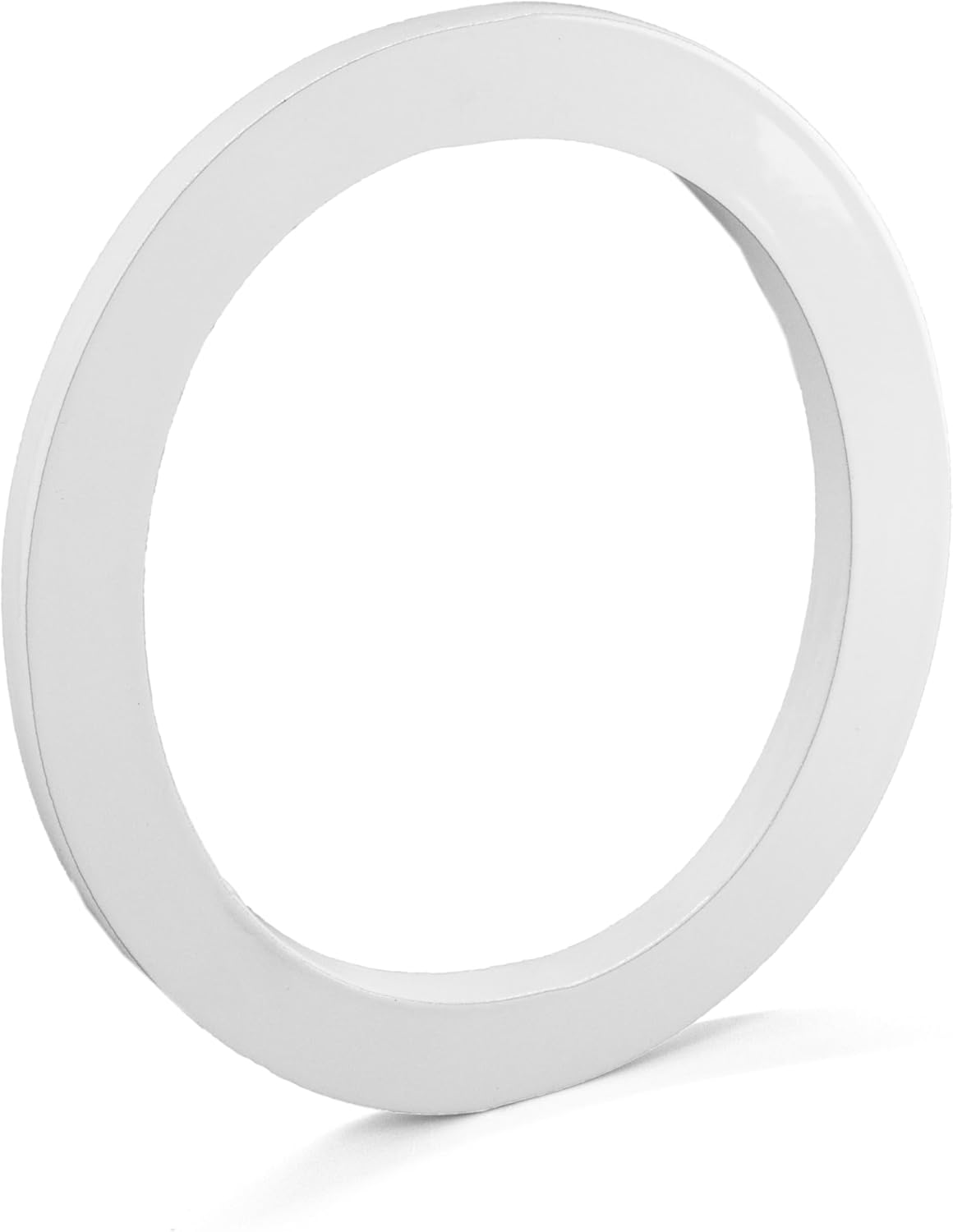 Montague Metal Products MHN-10-F-WE1-0 Números flotantes modernos de aluminio cepillado sólido, 10 pulgadas, con recubrimiento en polvo blanco
