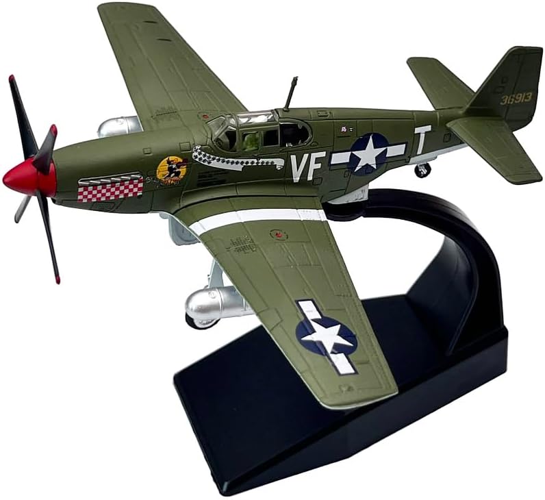 172 Escala US P51 P-51 Mustang Fighter Avión Metal Militar Avión Juguete Modelo Modelo Colección Regalo