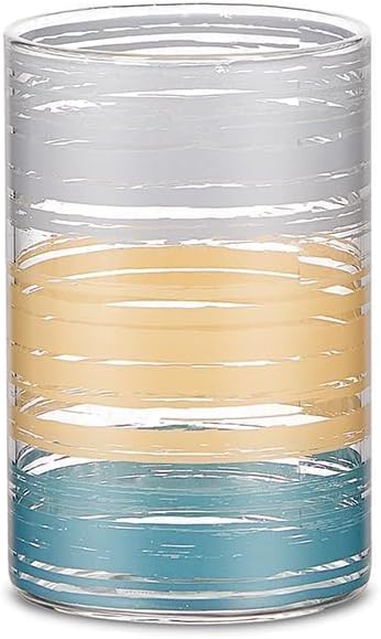 Borosil Vasos para beber, 10 onzas, juego de 6, sin BPA, vasos de agua para 6, vidrio de borosilicato transparente, ligero y duradero, resistente al