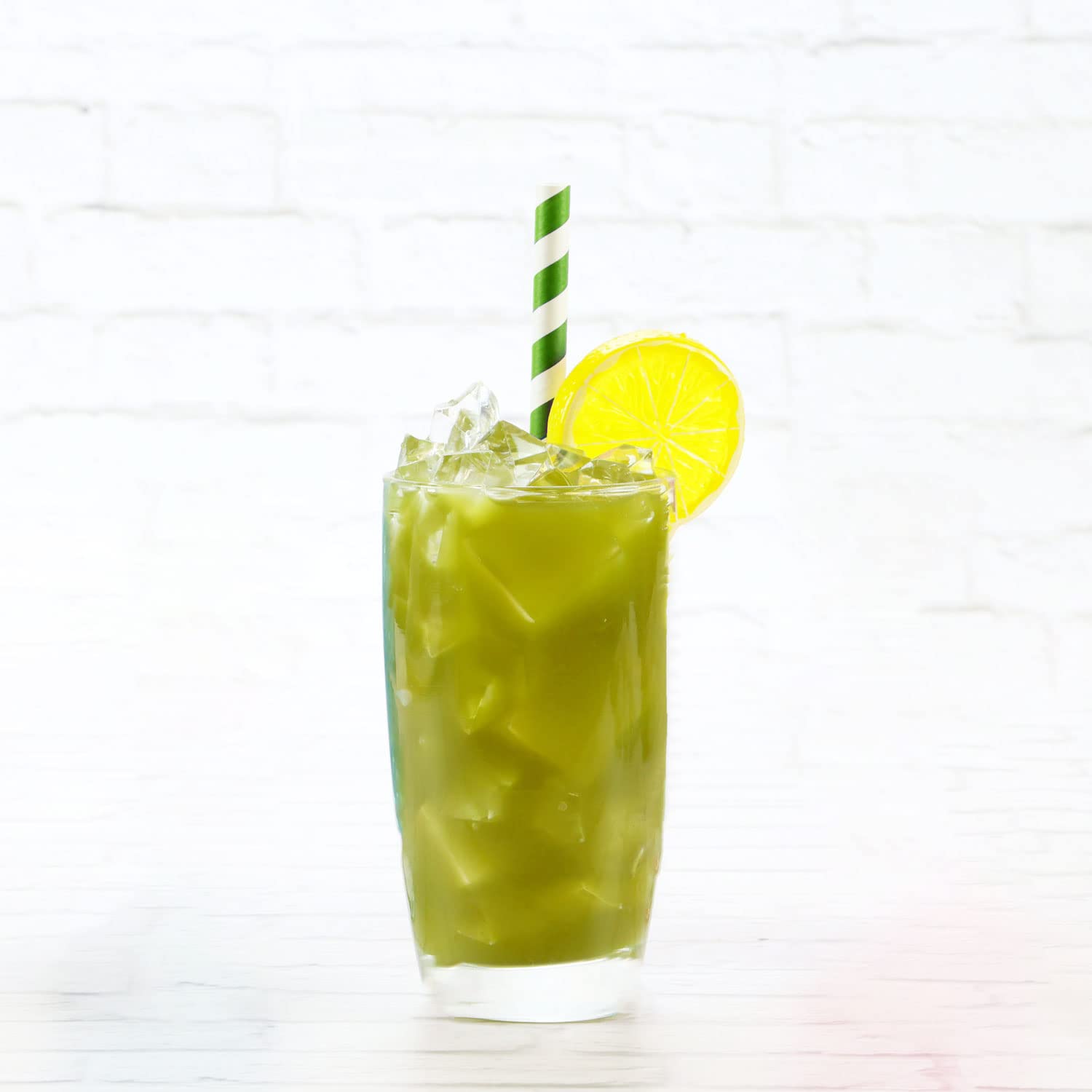 Polvo de té verde de limonada Matcha de 12 onzas, refrescante y totalmente natural, hecho con polvo de matcha japonés ceremonial miel y polvo de