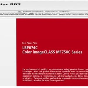 Canon Cartucho de tóner amarillo 069, compatible con impresoras MF753Cdw, MF751Cdw y LBP674Cdw Canon Cartucho de tóner amarillo 069, compatible con impresoras MF753Cdw, MF751Cdw y LBP674Cdw