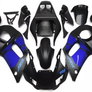 MC – Carenado negro mate azul para Yamaha 1998 1999 2000 2001 2002 YZF R6 YZF-R6 YZF-R6 Molde de inyección de plástico ABS nueva carrocería 98 99 00 MC – Carenado negro mate azul para Yamaha 1998 1999 2000 2001 2002 YZF R6 YZF-R6 YZF-R6 Molde de inyección de plástico ABS nueva carrocería 98 99 00