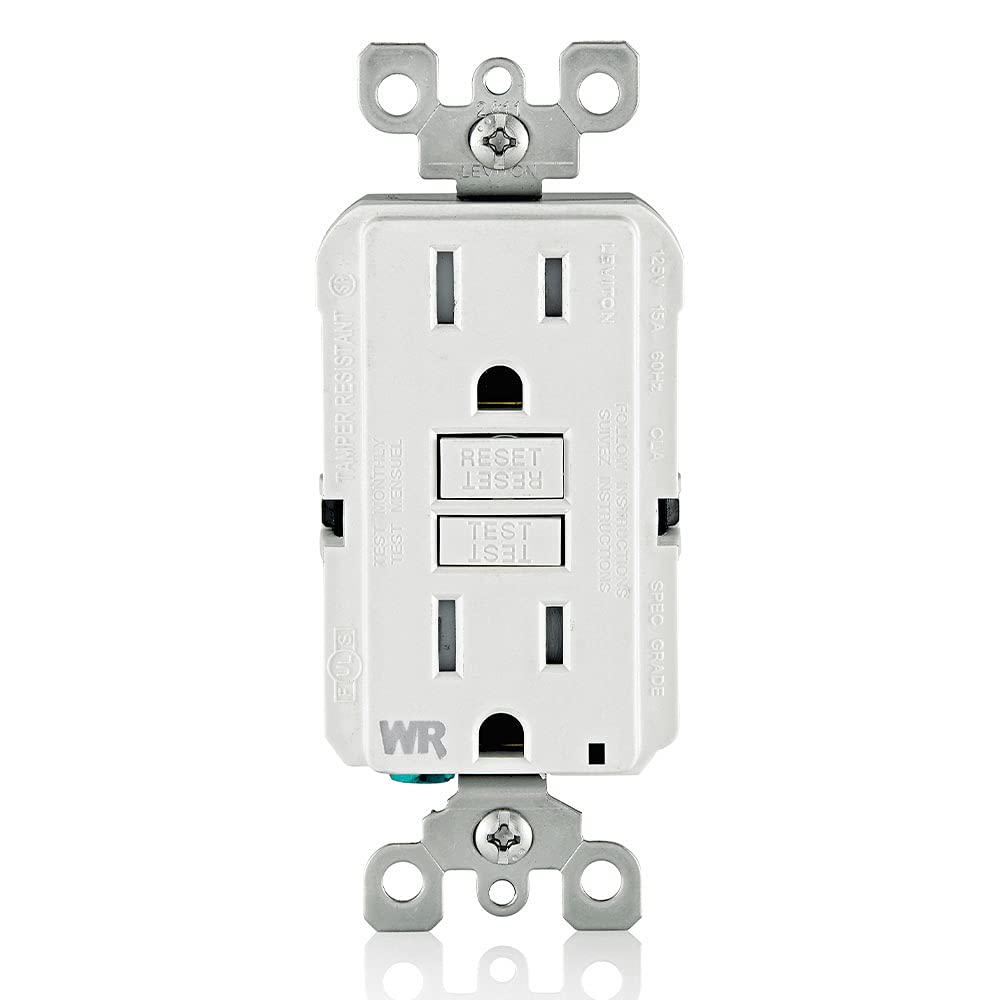 Leviton SmartlockPro receptáculo resistente al clima, comprobación automática, con guía de luz e indicador LED, GIDDS-2493466