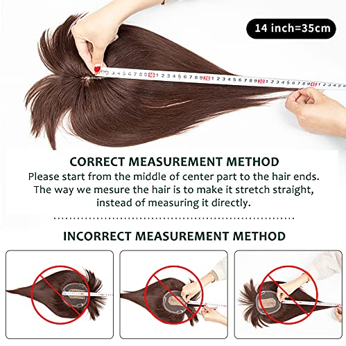 Tope de cabello humano rizado natural para mujer, extensiones de pelo con clip, 5.1 x 5.5 in, parte superior de cabello plateado, parte derecha para